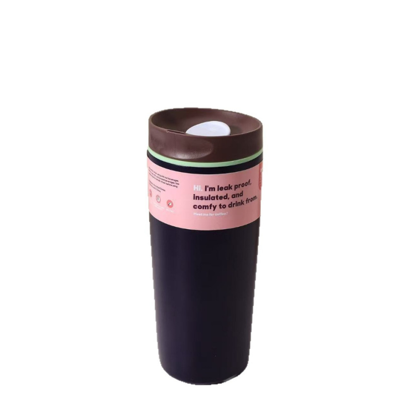 12oz\20oz Custom Stainless Steel Vacuum Insulated Heat-insulating Cups Sliding Office Coffee Cups Travel Water Cups Ice Drinks