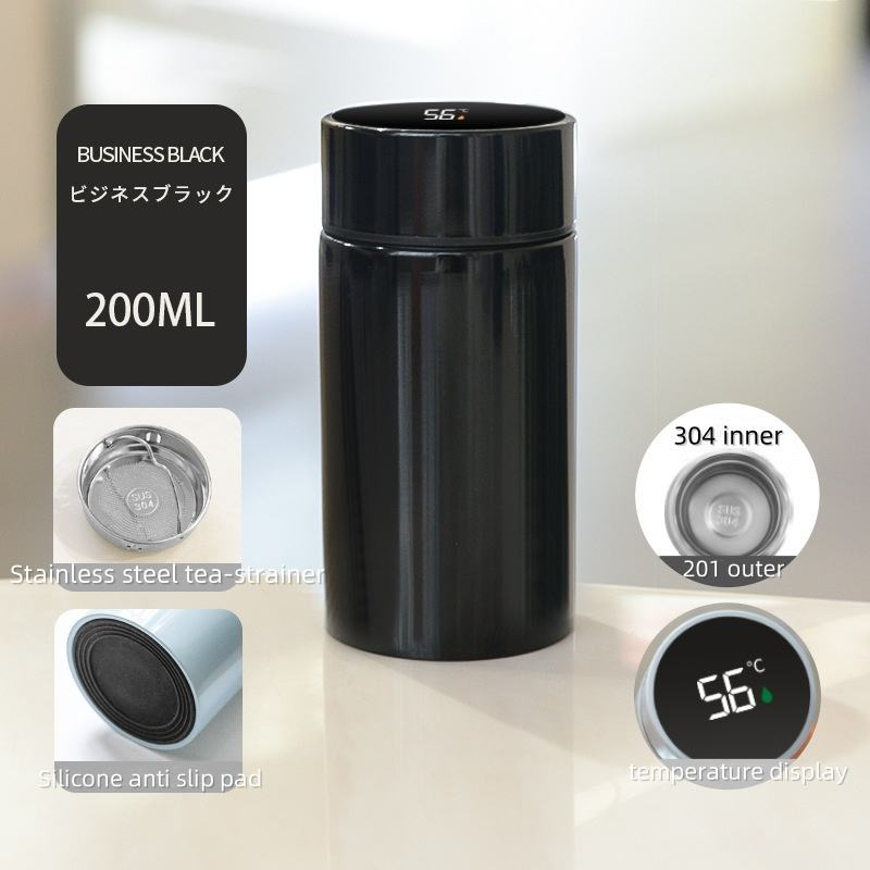 200ml High Quality 304 Stainless Steel Thermos Japanese Style Elegant Design Compact Portable