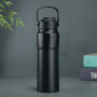 Dual Drink Portable Thermos Cup Indoor and Outdoor 304 Vacuum Cup Modern and Simple
