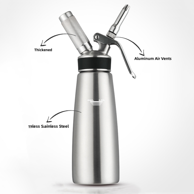 Whipped Cream Dispenser Stainless Steel Milk Frother Commercial Foaming Gun for Coffee Steamed Milk Whipped Cream Dispenser Stainless Steel Milk Frother Commercial Foaming Gun for Coffee Steamed Milk