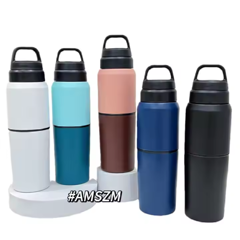 Premium 316 Stainless Steel Vacuum Insulated Tumbler 550ml Portable Sports Water Bottle for Outdoor Office Business Gifts