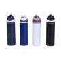 Insulated Stainless Steel Tumbler with Straw & Lid 304 Grade Simple Solid Color Dual Drinking Options