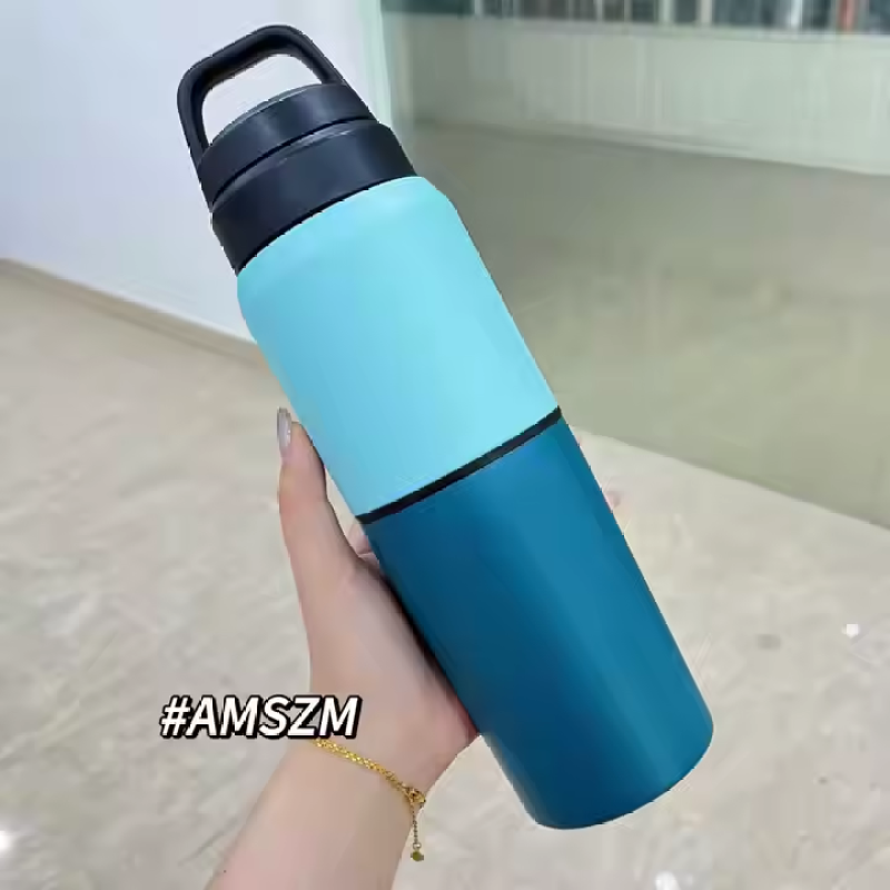 Premium 316 Stainless Steel Vacuum Insulated Tumbler 550ml Portable Sports Water Bottle for Outdoor Office Business Gifts