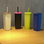 2025 New 600ML Stainless Steel Insulated Square Cup Available in Multiple Colors with Customization Options