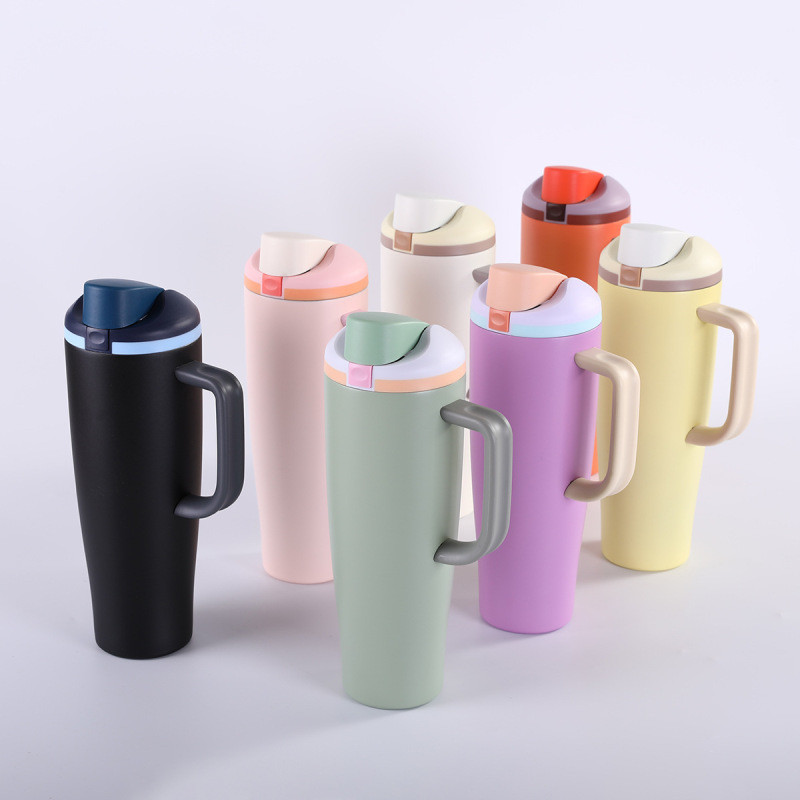Best Selling Owala Products 2025 Stainless Steel Tumbler Thermos Cup with Lock 40oz Tumbler with Handle with Straw for Gift for Travel
