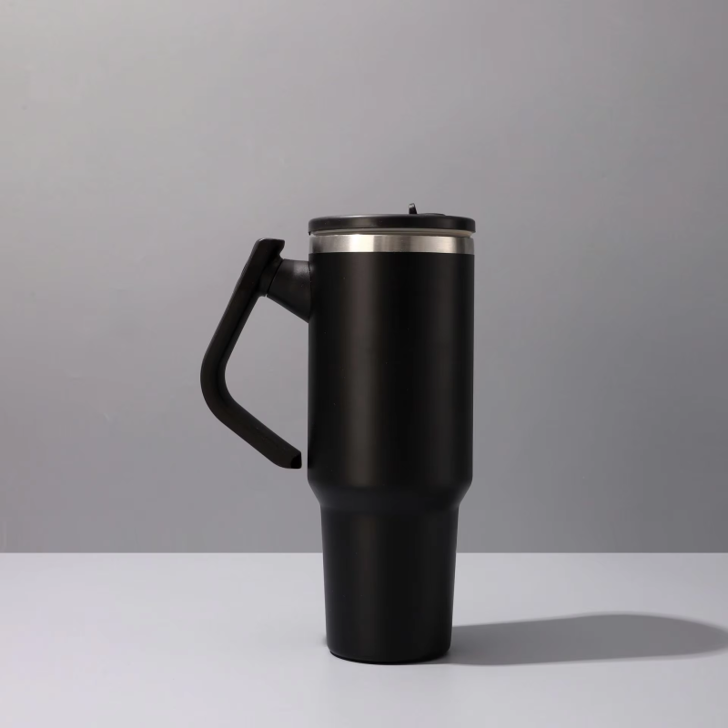 2025 New Stainless Steel Insulated Tumbler  30oz/20oz Rotating Handle Car Cup with Customizable Design
