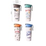 Ceramic Inner Lid Insulated Cup High Aesthetic New Design Large Capacity Coffee Cup for Women Portable Travel Mug