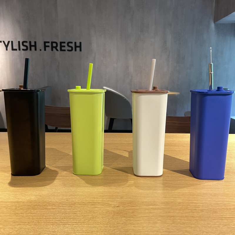 2025 New Stainless Steel Insulated Square Cup  Can be Matched In Multiple Colors And Can be Customized
