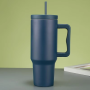 Customized  40oz Cup Trek Tumbler Stainless Steel Insulated Vacuum Sublimation Tumbler With Handle and Straw