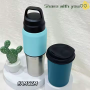 Premium 316 Stainless Steel Vacuum Insulated Tumbler 550ml Portable Sports Water Bottle for Outdoor Office Business Gifts