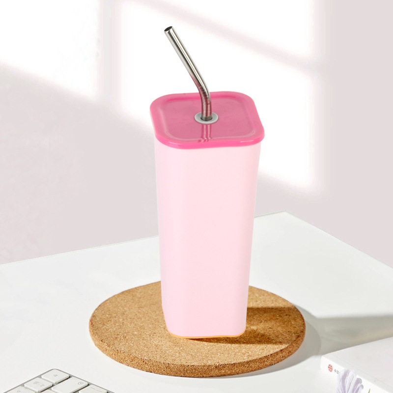 Heat Sublimation Vacuum CupStainless Steel Straight Tube Cup