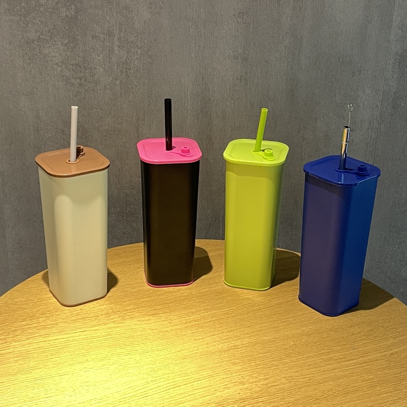 2025 New Stainless Steel Insulated Square Cup  Can be Matched In Multiple Colors And Can be Customized