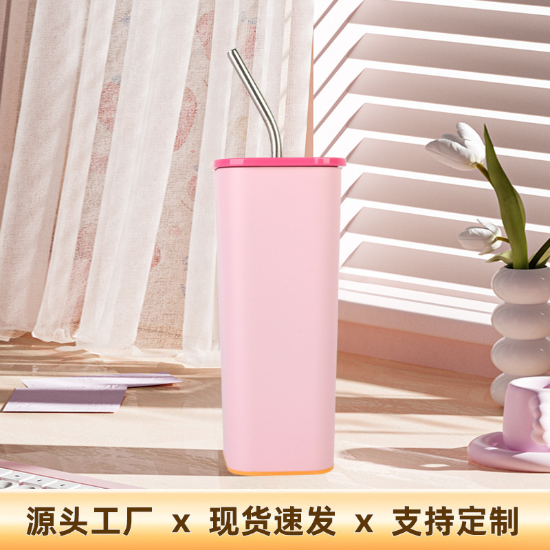 Heat Sublimation Vacuum CupStainless Steel Straight Tube Cup