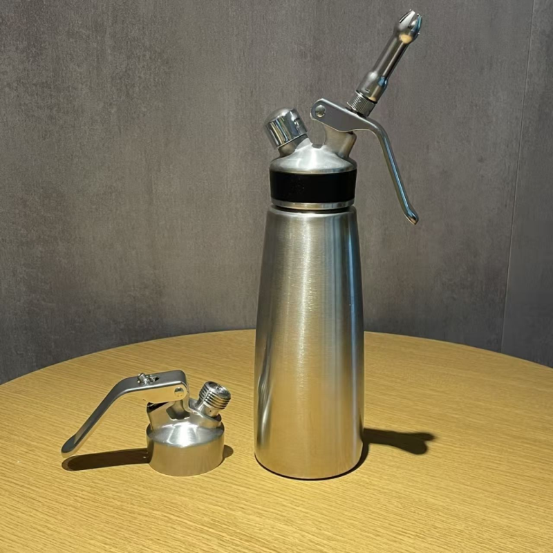 Whipped Cream Dispenser Stainless Steel Milk Frother Commercial Foaming Gun for Coffee Steamed Milk
