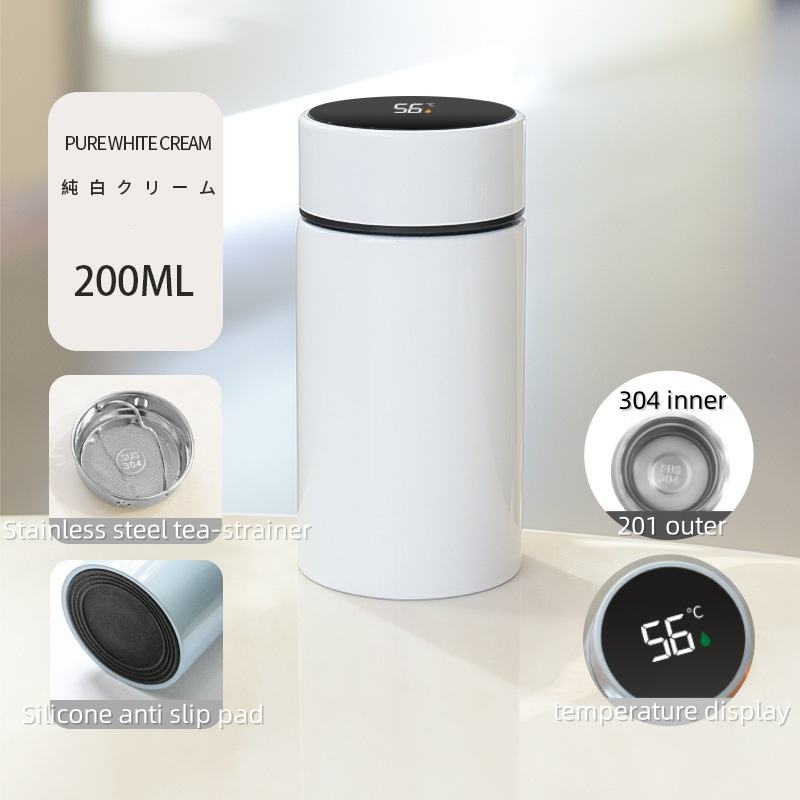 200ml High Quality 304 Stainless Steel Thermos Japanese Style Elegant Design Compact Portable