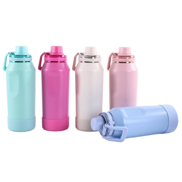 New Matte Texture Space Bottle 316 Stainless Steel Insulated Cup for Outdoor Hiking and Sports Water Bottle