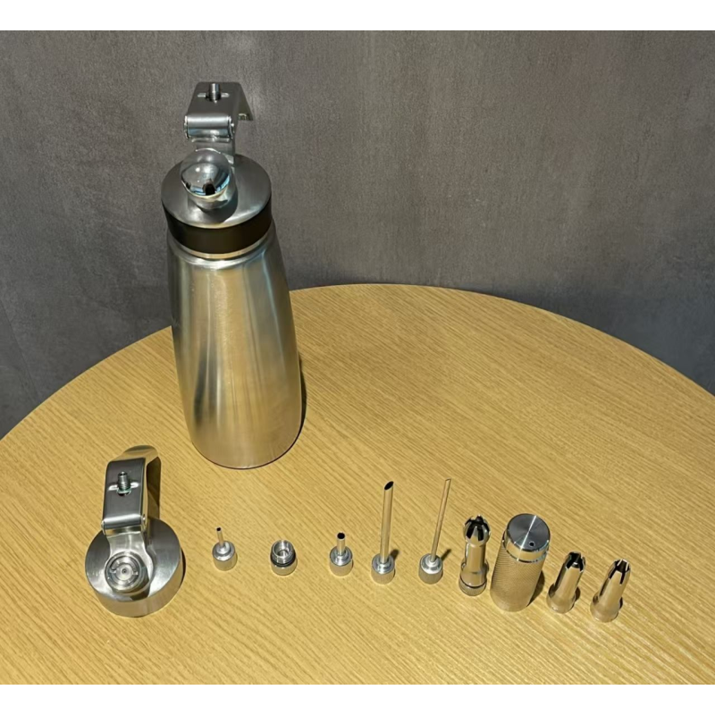 Whipped Cream Dispenser Stainless Steel Milk Frother Commercial Foaming Gun for Coffee Steamed Milk