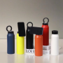 25oz Magnetic Stainless Steel Vacuum Insulated Water Bottle with Hidden Straw and Built-in Phone Holder for Outdoor Adventures