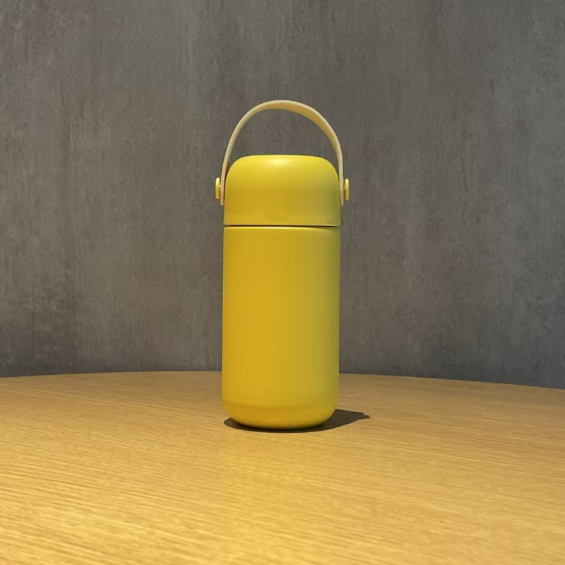 150ml Cute Stainless Steel Vacuum Travel Mug with Handle Ideal for Easy Carrying and Travel
