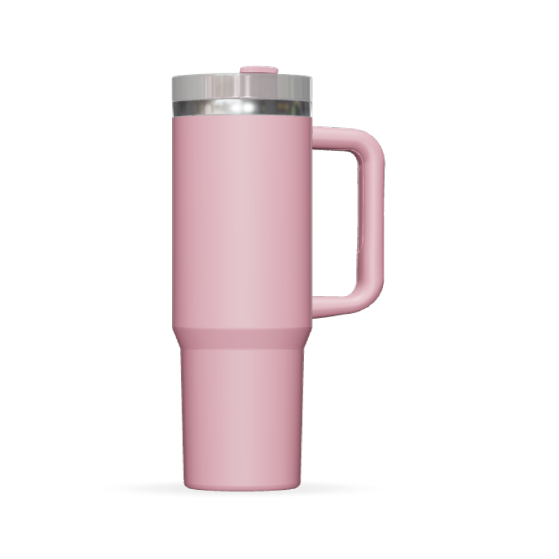 Recyclable Double Walled 40 oz H2.0 Tumbler Wholesale 40oz Stainless Steel Insulated Vacuum Tumbler with Handle Lid and Straw