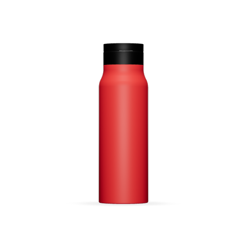25oz Magnetic Stainless Steel Vacuum Insulated Water Bottle with Hidden Straw and Built-in Phone Holder for Outdoor Adventures