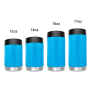 Customizable Logo 12 oz 14 oz 16oz 17oz Double Wall Straight Insulated Beer Cooling Can Cooler Holder Australia USA Japan Cans