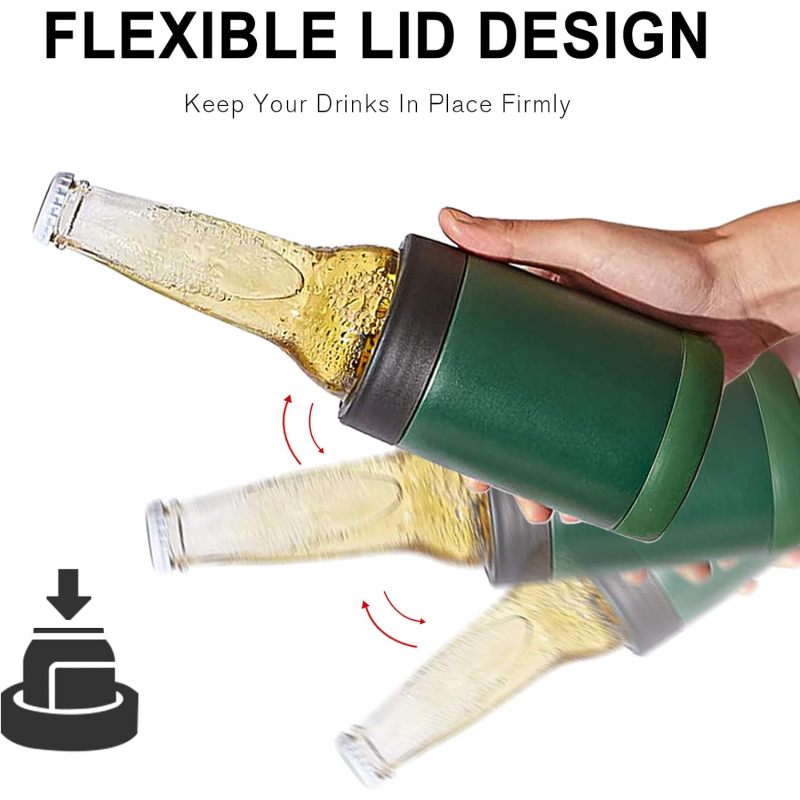 Customizable Logo 12 oz 14 oz 16oz 17oz Double Wall Straight Insulated Beer Cooling Can Cooler Holder Australia USA Japan Cans