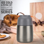Double Wall Stainless Steel Thermal Food Container Vacuum Insulated Thermos Warmer Food Flask Lunch Box Food Jar With Spoon