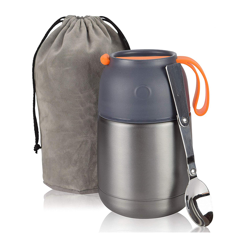 Double Wall Stainless Steel Thermal Food Container Vacuum Insulated Thermos Warmer Food Flask Lunch Box Food Jar With Spoon