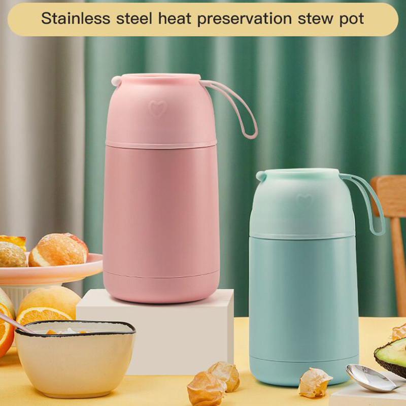 Yummy Cook Custom Double Wall Vacuum Insulated Stainless Food Container Food Jar Kid Thermos School Lunch Box with Lid and Spoon