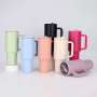 40oz  Wholesale Stainless Steel Travel Tumbler with Custom Logo Classic Design Business Gift Mug Handle Straw 