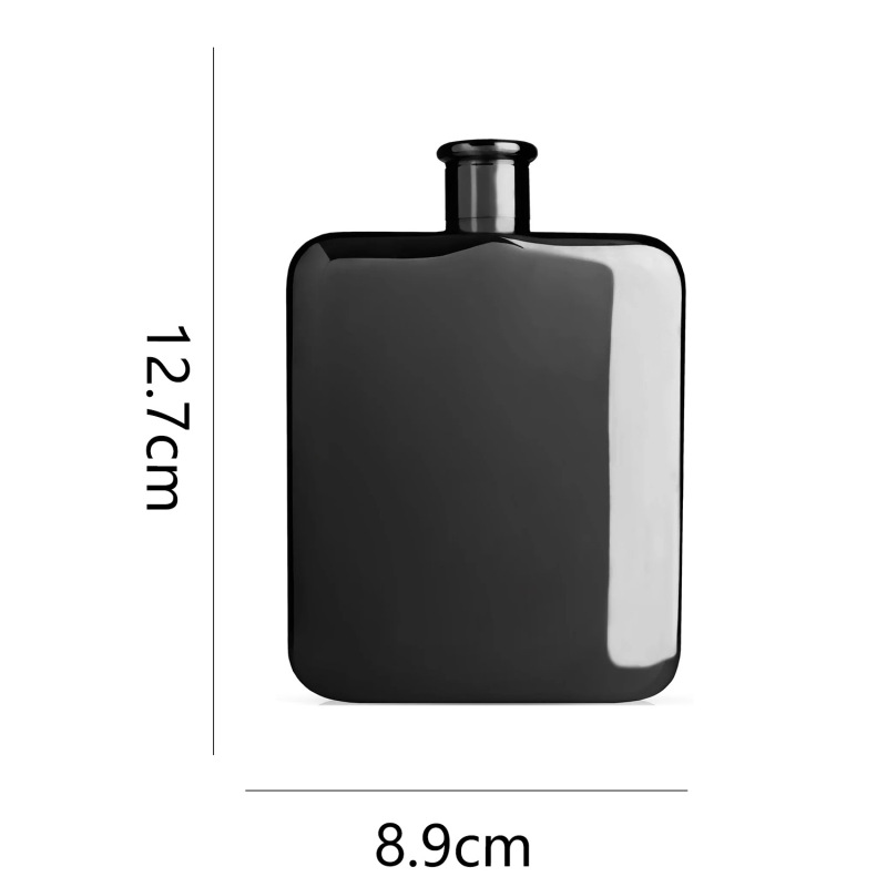 Wholesale 6oz UV Rose Gold Mini Hip Flasks High Quality 304 Stainless Steel Portable Square Pocket Custom Logo for Giveaways