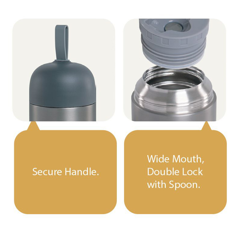 New Design 550ml 750ml Portable Leak Proof Food Container Stainless Steel Thermal Food Box Vacuum Lunch Flask