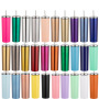 20oz Stainless Steel Glitter Skinny Tumbler for Sublimation Modern Design DIY Printing for Business Gifts Vacuum Bottle