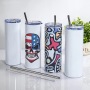 20oz Stainless Steel Glitter Skinny Tumbler for Sublimation Modern Design DIY Printing for Business Gifts Vacuum Bottle