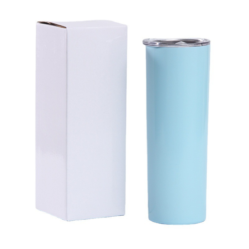 20oz Stainless Steel Glitter Skinny Tumbler for Sublimation Modern Design DIY Printing for Business Gifts Vacuum Bottle
