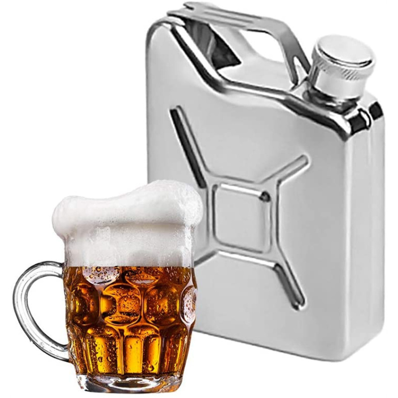 5 oz Hip Flask Portable Whisky Wine Pot Creative Stainless Steel Flagon for Whiskey Liquor Men Gift