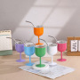 Custom Logo 12oz Stainless Steel Unbreakable Wine Glass with Lid