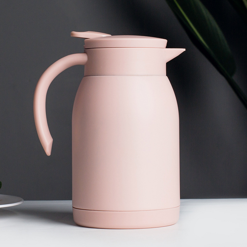900ml Double Wall Stainless Steel Coffee Carafe Hand-Pressed Insulated Water Jug Classic Design Vacuum Thermos for Tea Pot