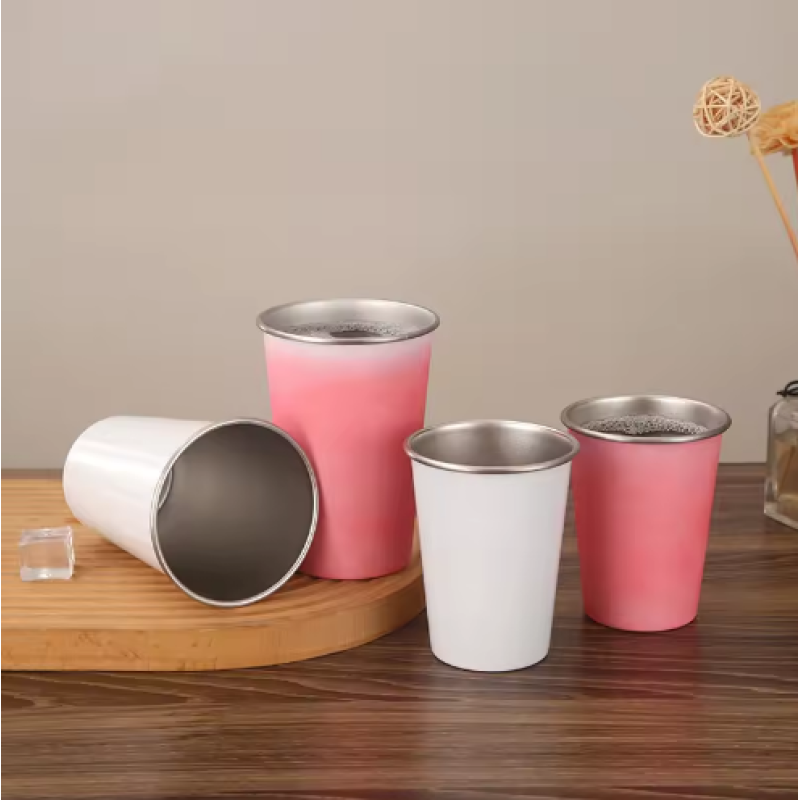 Wholesale Products Hot Sale Customized Logo Stainless Cup Color Changing Beer Pint Water Bottle Recyclable Party Tumblers