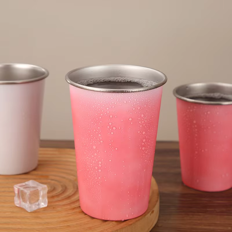Wholesale Products Hot Sale Customized Logo Stainless Cup Color Changing Beer Pint Water Bottle Recyclable Party Tumblers