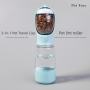 Portable Waterproof Outdoor Pet Companion Cup with 3-in-1 Water Bottle & Food Dispenser for Dogs & Cats