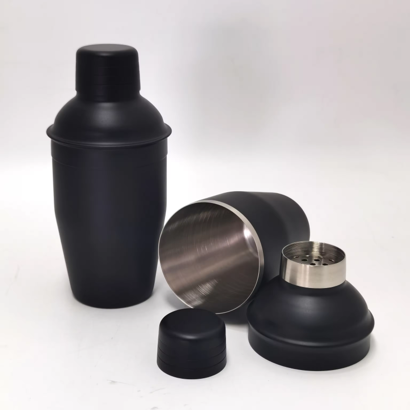 250ml 350ml 550ml 750ml Custom Color Plating&Painting 304 Stainless Steel Boston Wine Cocktail Shaker Kit Bar Tool Drink Mixer
