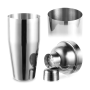 250ml 350ml 550ml 750ml Custom Color Plating&Painting 304 Stainless Steel Boston Wine Cocktail Shaker Kit Bar Tool Drink Mixer