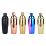 250ml 350ml 550ml 750ml Custom Color Plating&Painting 304 Stainless Steel Boston Wine Cocktail Shaker Kit Bar Tool Drink Mixer