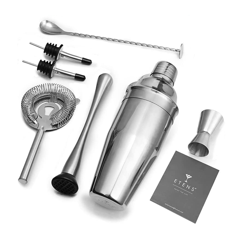 Premium 18oz 25oz Stainless Steel Shaker Set Classic Gin Tonic Juice Milk Tea Cocktail Barware with Custom Logo Metal Bar Tools