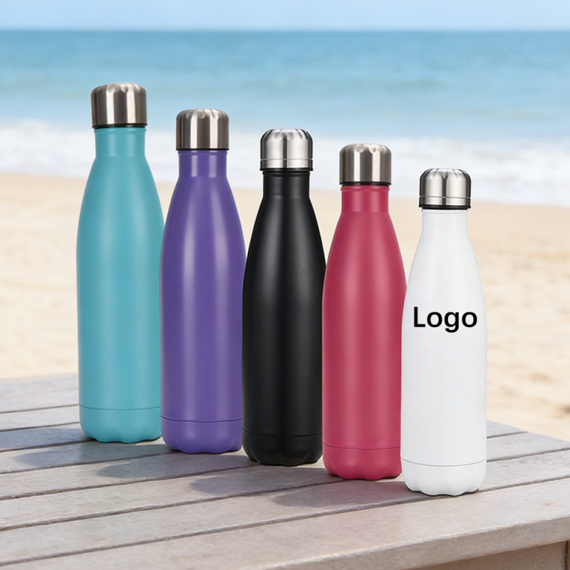 17oz Double Wall Insulated Stainless Steel Sports Water Bottle Gym Thermal OutdooCAto School