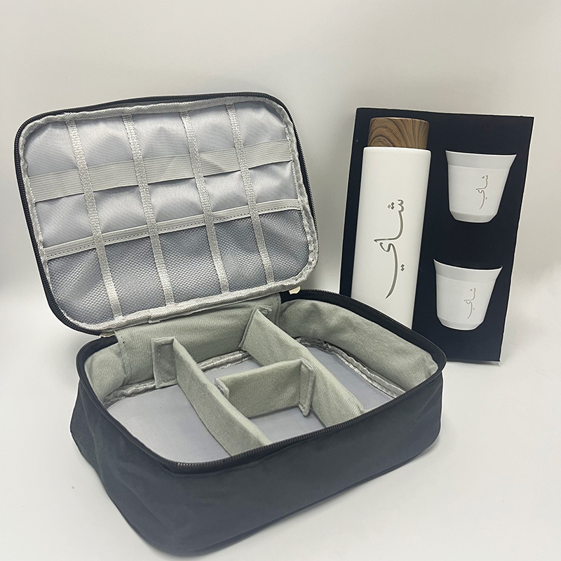 Stainless Steel 400ml Thermal Coffee Flask and Espresso Cup Gift Set Arabic Coffee Cups Set