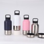 Pet Double Wall Detachable Bowls Insulated Stainless Steel Leak Proof Dog Water Bottle Stainless Steel Thermos Bottle