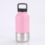 Pet Double Wall Detachable Bowls Insulated Stainless Steel Leak Proof Dog Water Bottle Stainless Steel Thermos Bottle